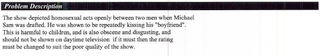 Illustration for article titled Every FCC Viewer Complaint About Michael Sam Kissing His Boyfriend